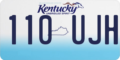 KY license plate 110UJH