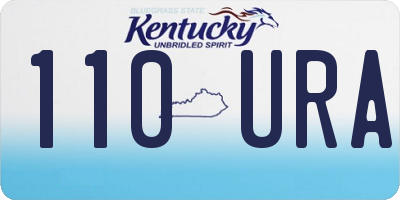 KY license plate 110URA
