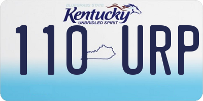 KY license plate 110URP