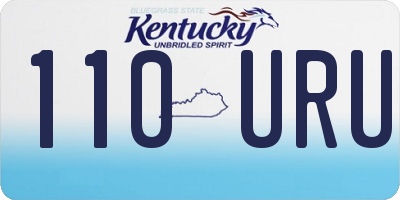 KY license plate 110URU