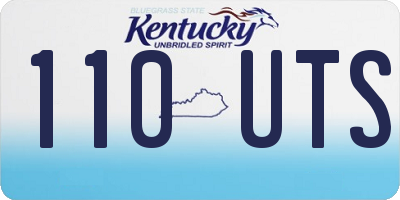 KY license plate 110UTS