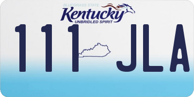 KY license plate 111JLA