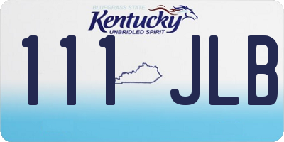 KY license plate 111JLB