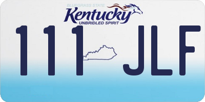 KY license plate 111JLF