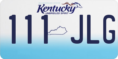 KY license plate 111JLG