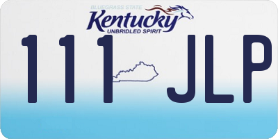 KY license plate 111JLP