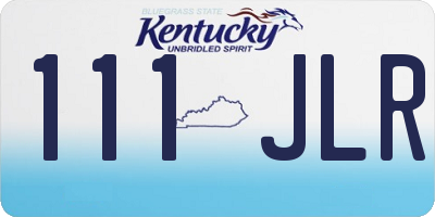 KY license plate 111JLR