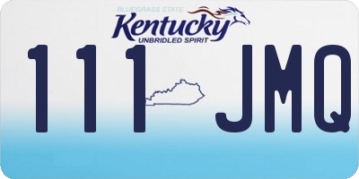 KY license plate 111JMQ