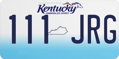 KY license plate 111JRG