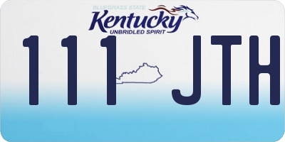 KY license plate 111JTH
