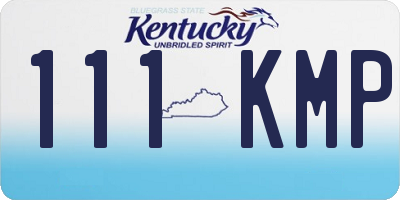 KY license plate 111KMP