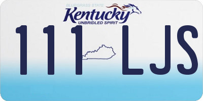 KY license plate 111LJS