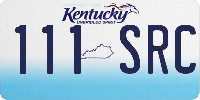 KY license plate 111SRC
