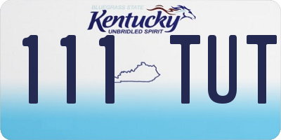 KY license plate 111TUT