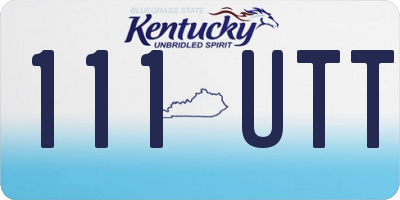 KY license plate 111UTT