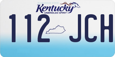 KY license plate 112JCH