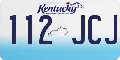 KY license plate 112JCJ