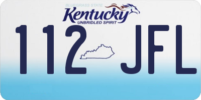KY license plate 112JFL