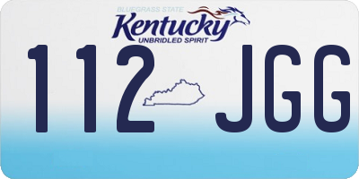 KY license plate 112JGG