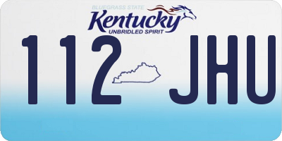 KY license plate 112JHU