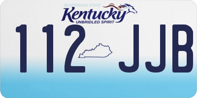KY license plate 112JJB