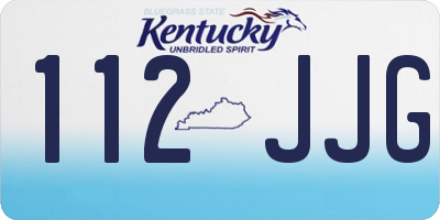 KY license plate 112JJG