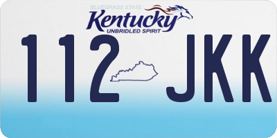 KY license plate 112JKK