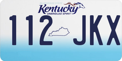 KY license plate 112JKX