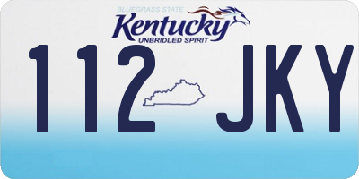 KY license plate 112JKY
