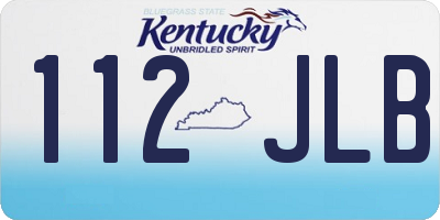 KY license plate 112JLB