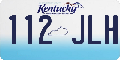 KY license plate 112JLH