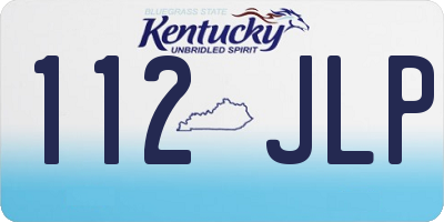 KY license plate 112JLP