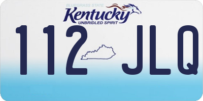 KY license plate 112JLQ
