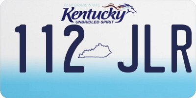 KY license plate 112JLR