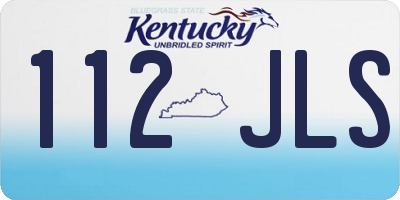 KY license plate 112JLS