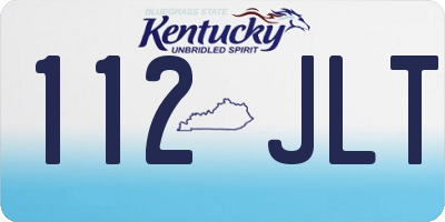 KY license plate 112JLT