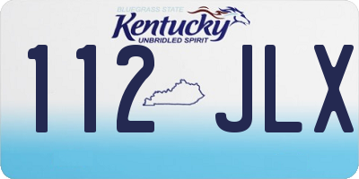 KY license plate 112JLX