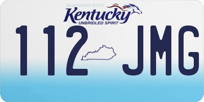 KY license plate 112JMG
