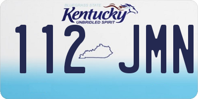 KY license plate 112JMN