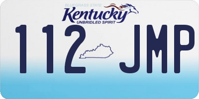 KY license plate 112JMP