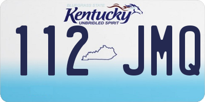 KY license plate 112JMQ