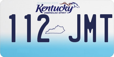 KY license plate 112JMT