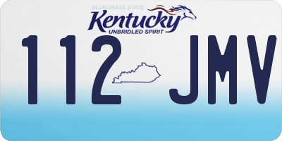 KY license plate 112JMV