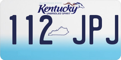 KY license plate 112JPJ