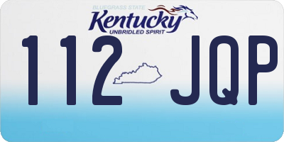 KY license plate 112JQP