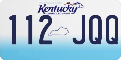 KY license plate 112JQQ