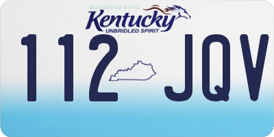 KY license plate 112JQV