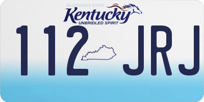 KY license plate 112JRJ