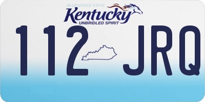 KY license plate 112JRQ