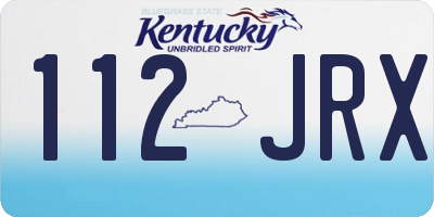 KY license plate 112JRX